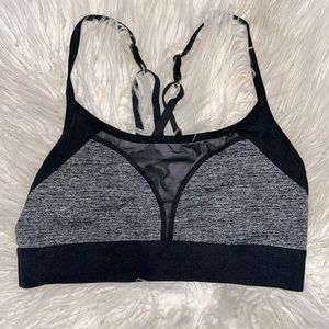 Victoria’s Secret Pink ultimate unlined sport bralette blk/gray Medium